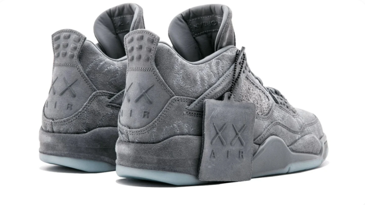 Air Jordan 4 - Grey Graphic Sneakers