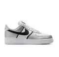 Nike Low-Top Sneakers - White & Metallic Silver with Black Details