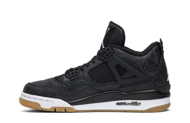 Air Jordan 4 Black / White / Gum Sneakers