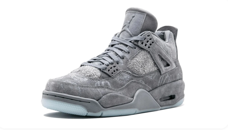 Air Jordan 4 - Grey Graphic Sneakers