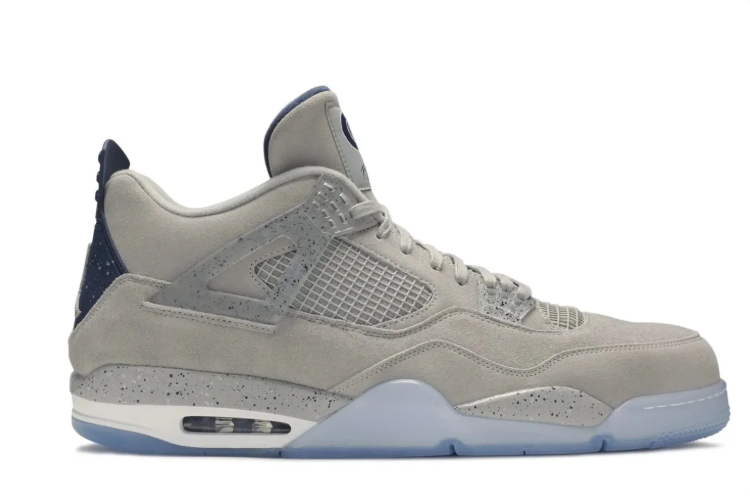 Air Jordan 4 Retro Grey & Ice Blue Sneakers