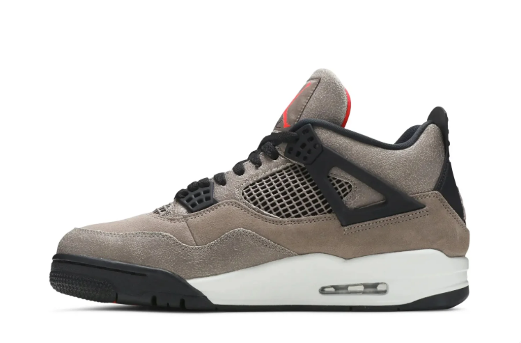 Air Jordan 4 Retro Taupe & Black Sneakers