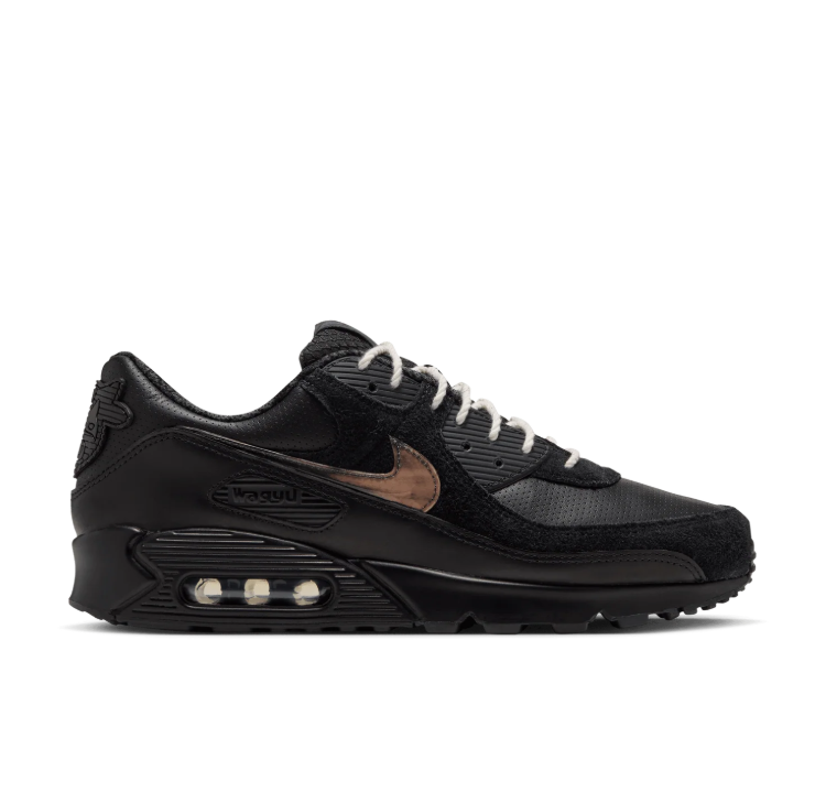Nike Low-Top Sneakers - Black & Bronze with Cream Laces