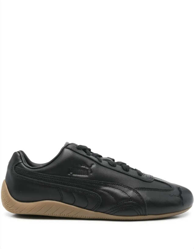 Puma Low-Top Sneakers - Black & Gum Sole