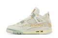 Air Jordan 4 Retro Cream, Mint & Gold Sneakers