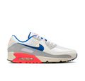 Nike Low-Top Sneakers - White, Grey & Blue with Coral Accents