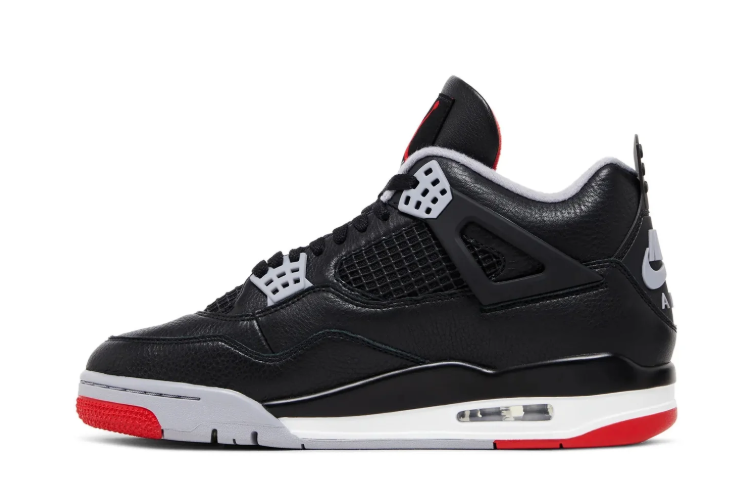 Air Jordan 4 Retro Black & Red Sneakers