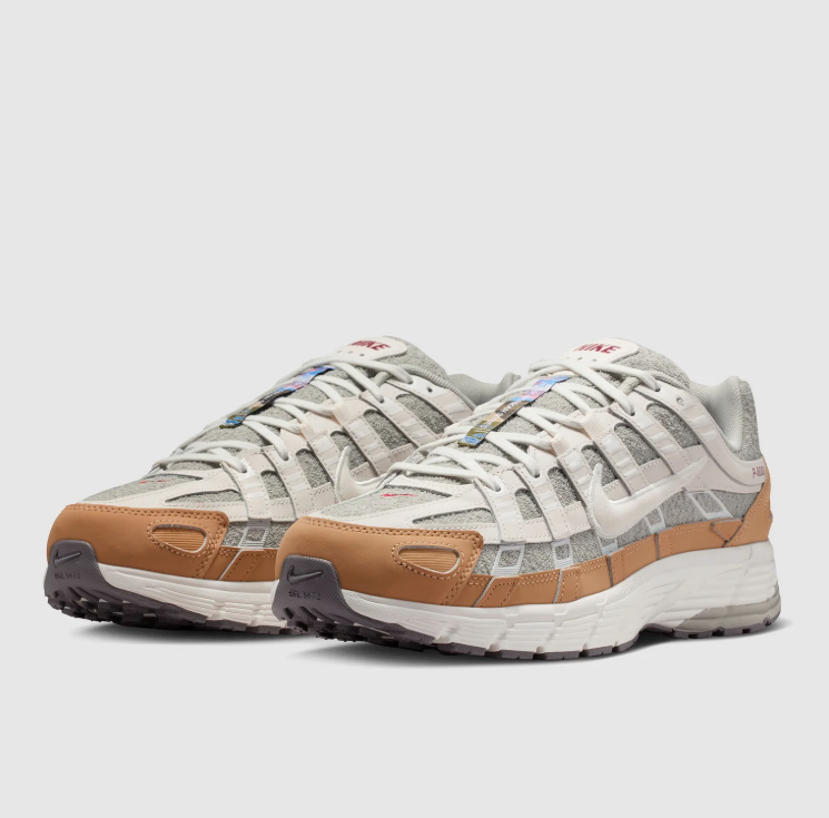 Nike Low-Top Sneakers - Cream, Grey & Tan