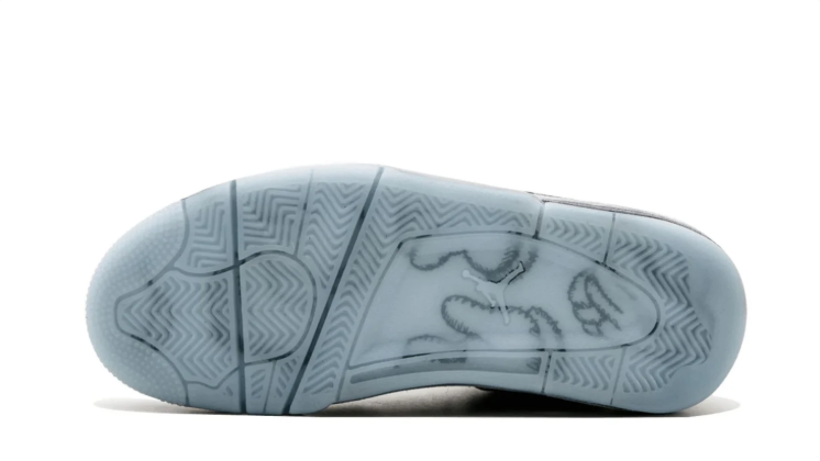 Air Jordan 4 - Grey Graphic Sneakers