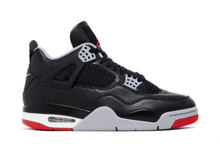 Air Jordan 4 Retro Black & Red Sneakers