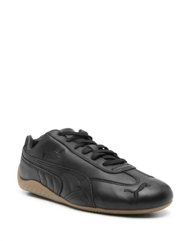 Puma Low-Top Sneakers - Black & Gum Sole