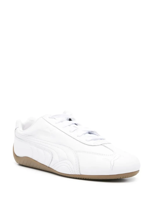 Puma Low-Top Sneakers - White & Gum Sole