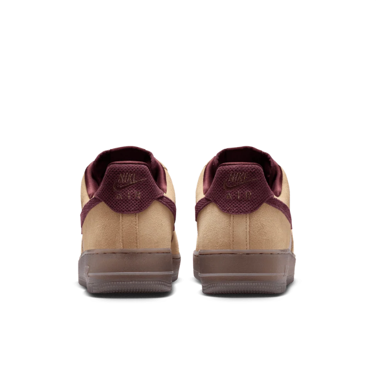 Nike Low-Top Sneakers - Tan & Burgundy with Brown Sole