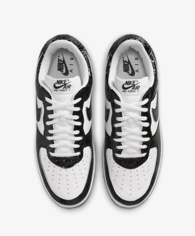 Nike Low-Top Sneakers - Black & White Crackle Finish