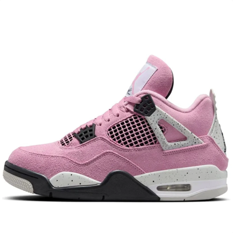 Air Jordan 4 Retro Pink & Grey Sneakers