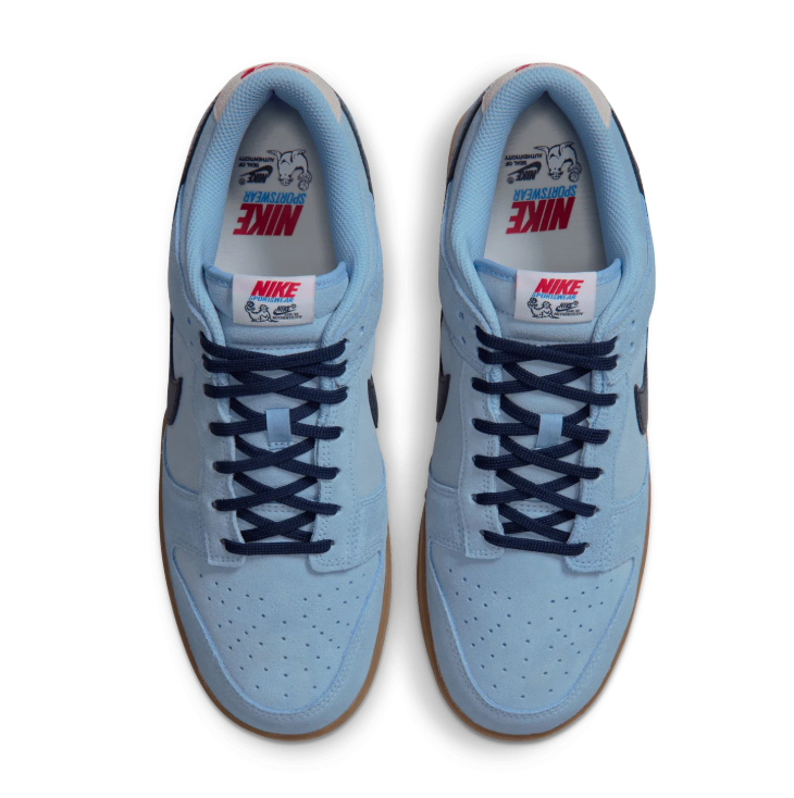 Nike Low-Top Sneakers - Light Blue & Navy with Gum Sole