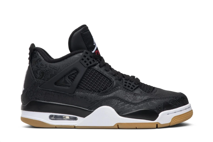 Air Jordan 4 Black / White / Gum Sneakers
