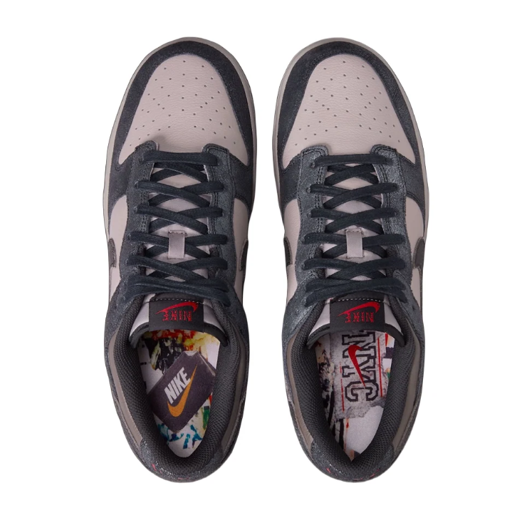 Nike Low-Top Sneakers - Charcoal & Taupe Textured