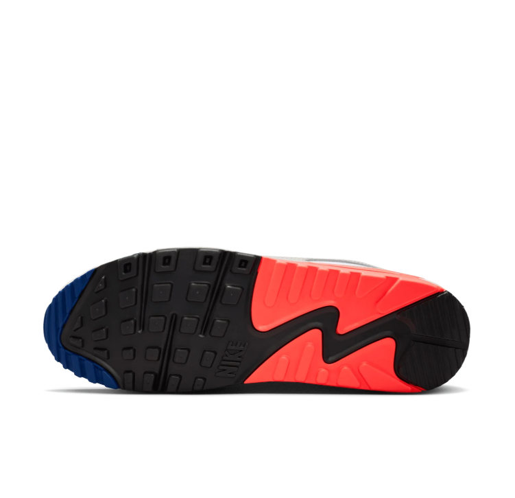 Nike Low-Top Sneakers - White, Grey & Blue with Coral Accents