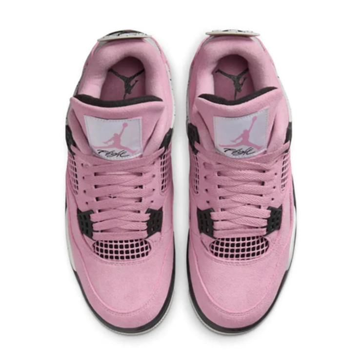 Air Jordan 4 Retro Pink & Grey Sneakers