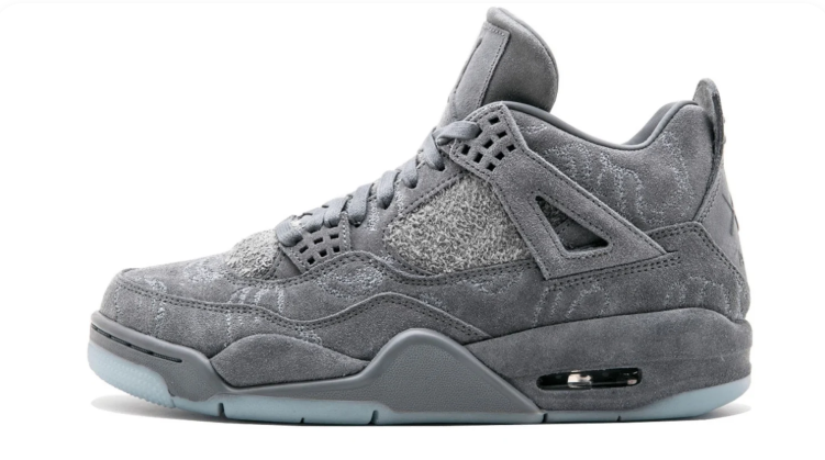 Air Jordan 4 - Grey Graphic Sneakers