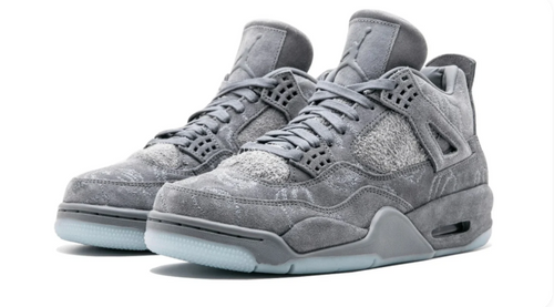 Air Jordan 4 - Grey Graphic Sneakers