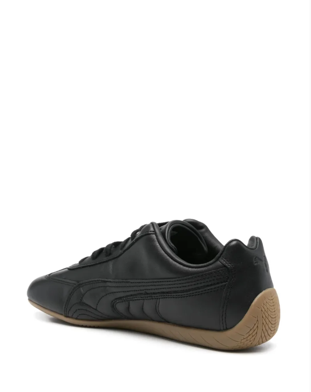 Puma Low-Top Sneakers - Black & Gum Sole