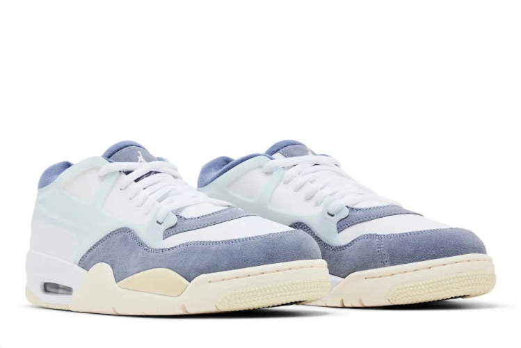 Jordan Low-Top Sneakers - White, Blue Grey & Cream