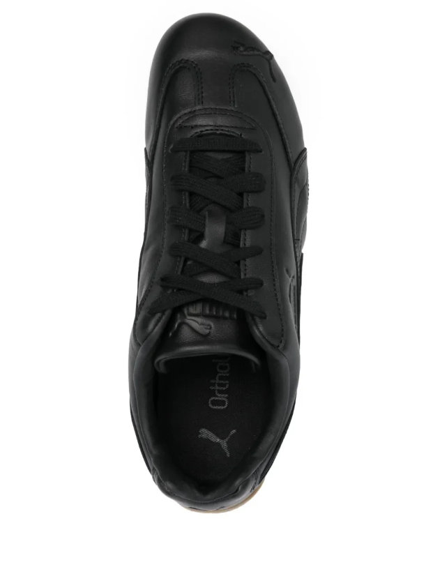 Puma Low-Top Sneakers - Black & Gum Sole