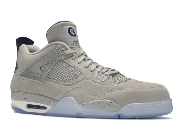 Air Jordan 4 Retro Grey & Ice Blue Sneakers
