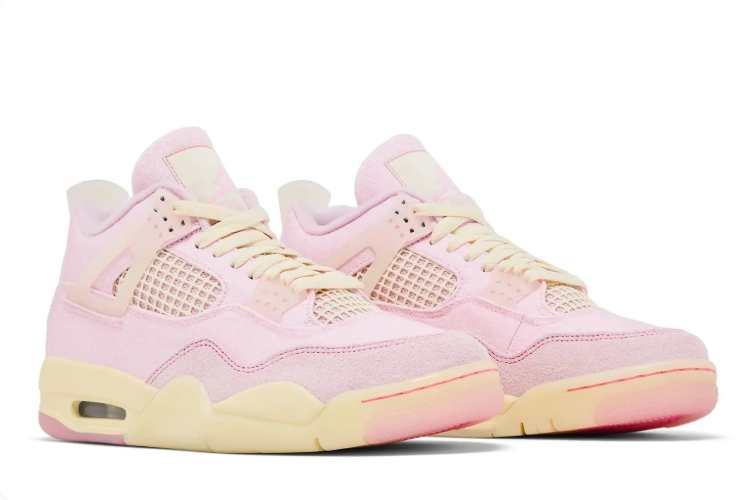 Air Jordan 4 Retro Pastel Pink & Cream Sneakers